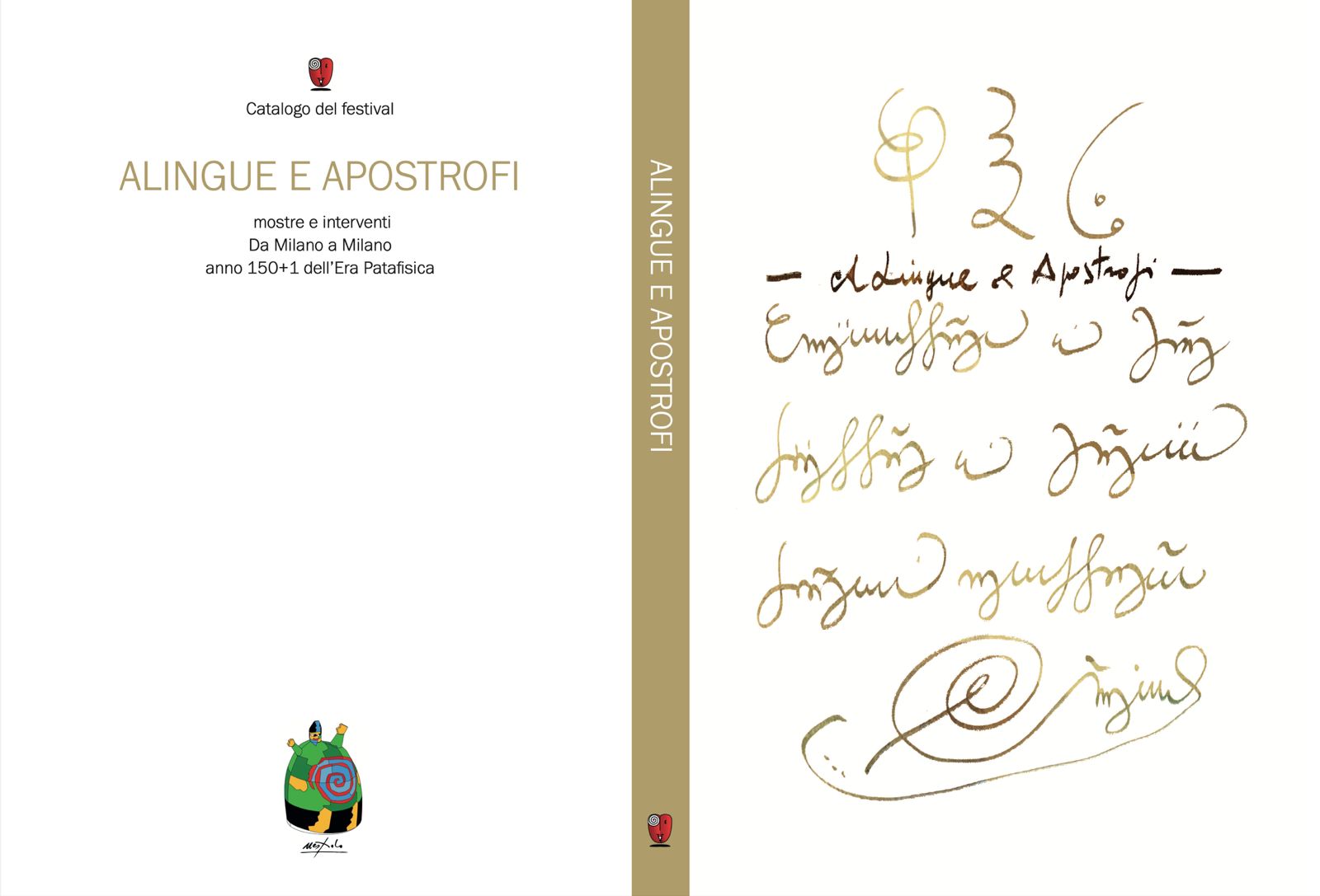 Copertina stesa del catalogo Alingue e Apostrofi